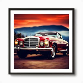 Style Automobile Vintage Classical Antique Old Vehicle Luxury Stylish Car Auto Transport (2) Art Print