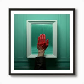 Hand In A Frame Art Print