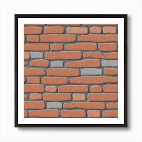 Brick Wall 34 Art Print