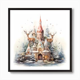 Stitched Yule Canvas Serenity Art Print