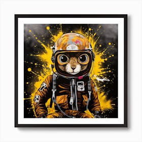 Cat In Space 2 Art Print