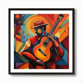 Guitar Player 2 Art Print