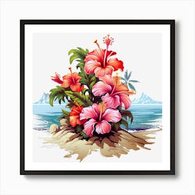 Hibiscus Flower Art Print