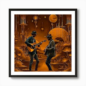 Acoustic Guitars Art Print