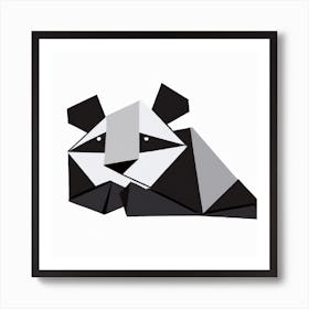 Origami Panda Art Print