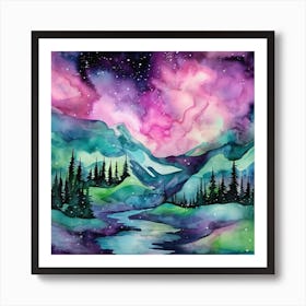 Starry Night Sky 1 Art Print