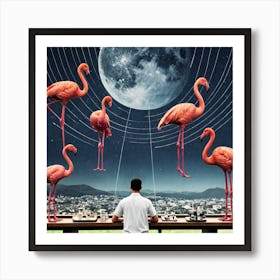 Flamingos 8 Poster