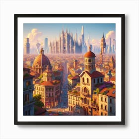 Modern Milano: Duomo Dreams Art Print