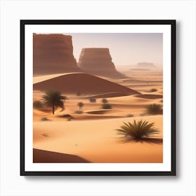 Desert Landscape 107 Art Print