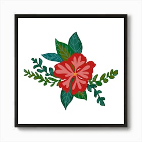 Hibiscus Flower Art Print