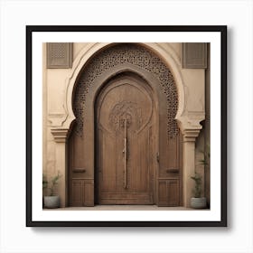 Arabic Door Art Print