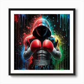 Boxer Fighting Spirit Art Print