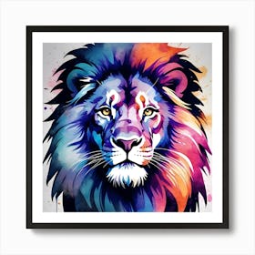 Design lion Art Print