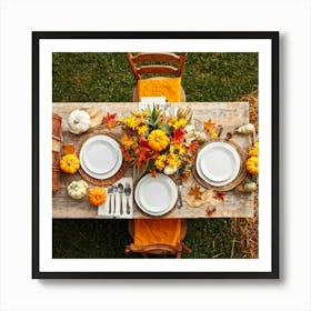 An Idyllic Rustic Autumn Setting A Basket Brimming With Fresh Harvest Of Corn And Pumpkin Wood Br (2) 2 Art Print