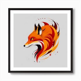 Fox Head 6 Art Print