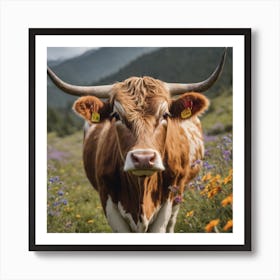 Highlander Cow Art Print