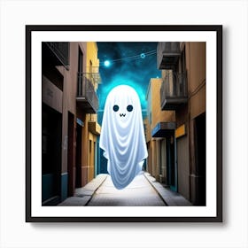 Ghost In The Alley 3 Art Print