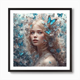 butterfly kisses Art Print