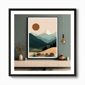 Mountain Landscape 17 Art Print