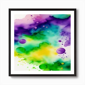 Abstract Watercolor Painting Art Print