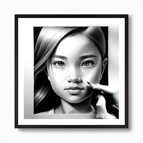 Portrait Of A Girl Art Print