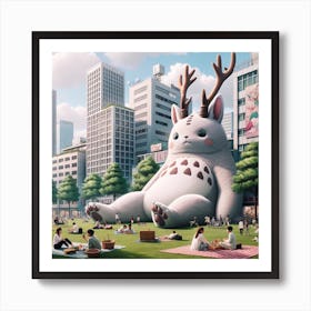 Chillin in Central Park Art Print