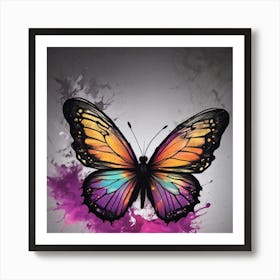 Butterfly Painting 299 Art Print