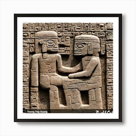 Tiwanaku couple Art Print