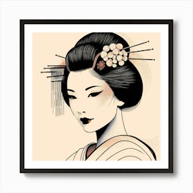 Japan Geisha Visual 112 Art Print