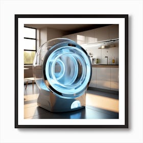 Futuristic Dishes Washing Machine (1) Art Print