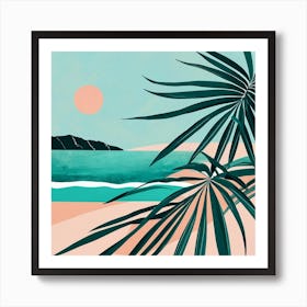 Tropical Printable Teal Art Coastal Set Large 1 Clipdrop Enhance Art Print