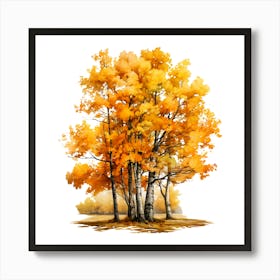 Autumn Trees 1 Art Print