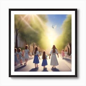 Children Of Jesus 1 Art Print