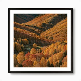 Autumn In The Mountains Art Print