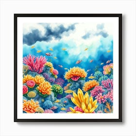 Coral Reef Background 2 Art Print