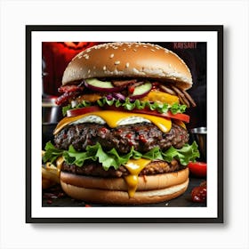 Big Burger 1 Art Print