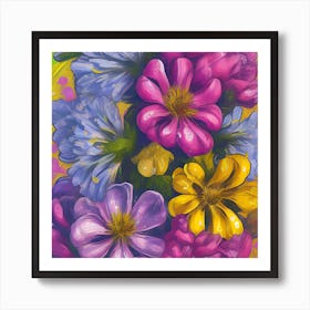 Alstroemeria Flowers 42 Art Print