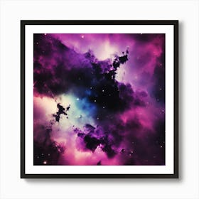 Purple Nebula Art Print