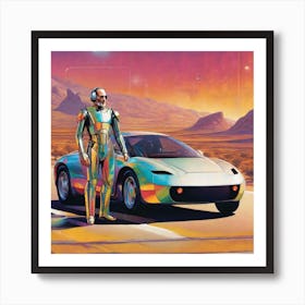 Futuristic Car 27 Art Print