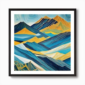 Blue Mountains Art Print