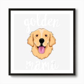 Golden Retriever Mama Mother Dog Pet Gift Art Print