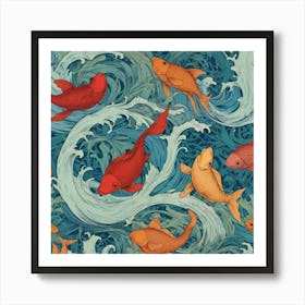 Koi Fish Art Print