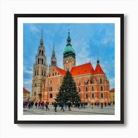 Christmas In Krakow Art Print