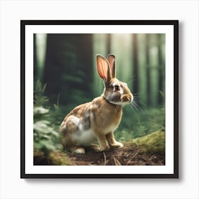 Rabbit In The Forest 130 Art Print