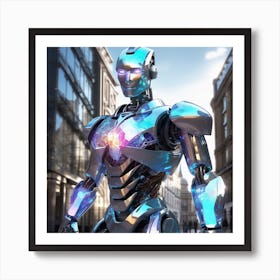 Futuristic Robot 10 Art Print