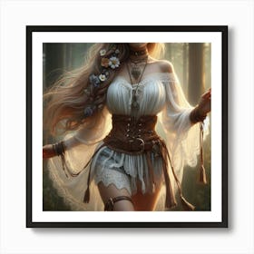 Gothic Girl 4 Art Print