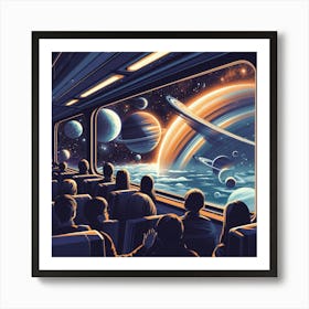 Space Train 7 Art Print