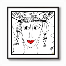 Queens in the Game - no glasses 012.png  by Jessica Stockwell Art Print