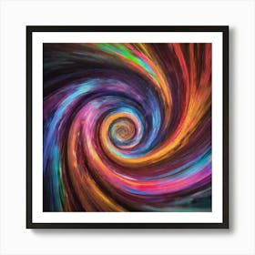 Psychedelic Spiral Art Print