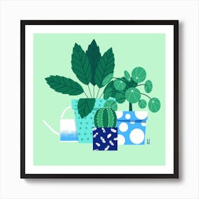House Plants Square Art Print